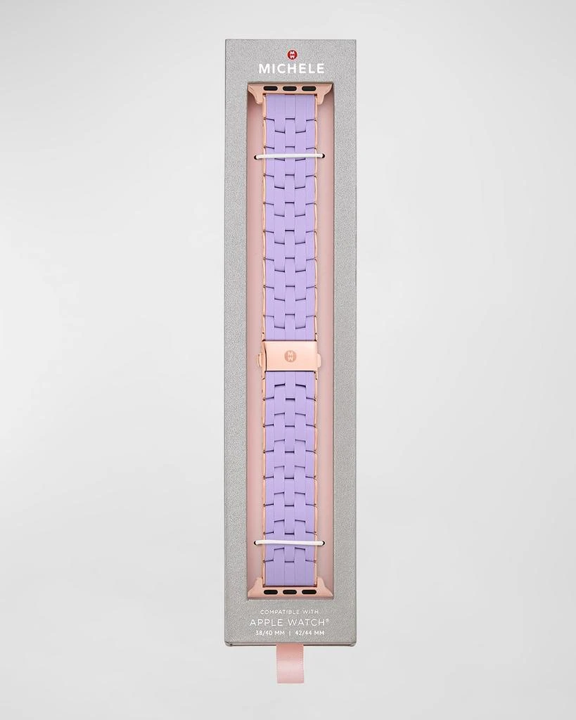 Michele Five-Link Silicone-Wrapped Apple Watch Bracelet Band 4