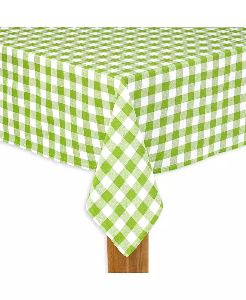 Lintex Buffalo Check Green 100% Cotton Table Cloth for Any Table 70" Round