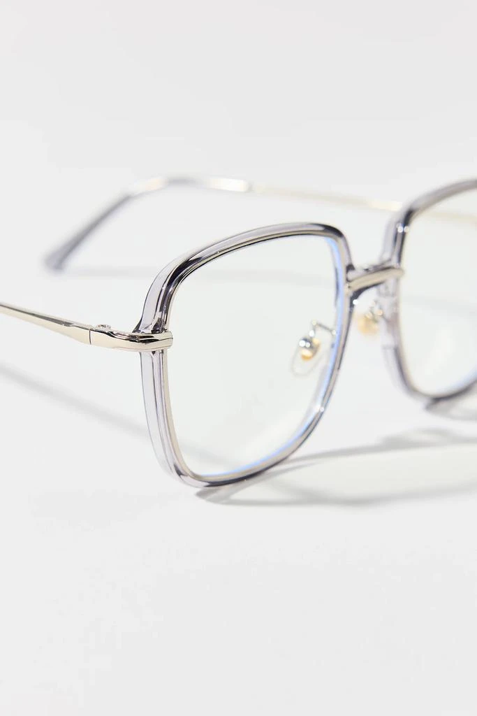 Urban Outfitters Harper Metal Oversized Square Readers 2