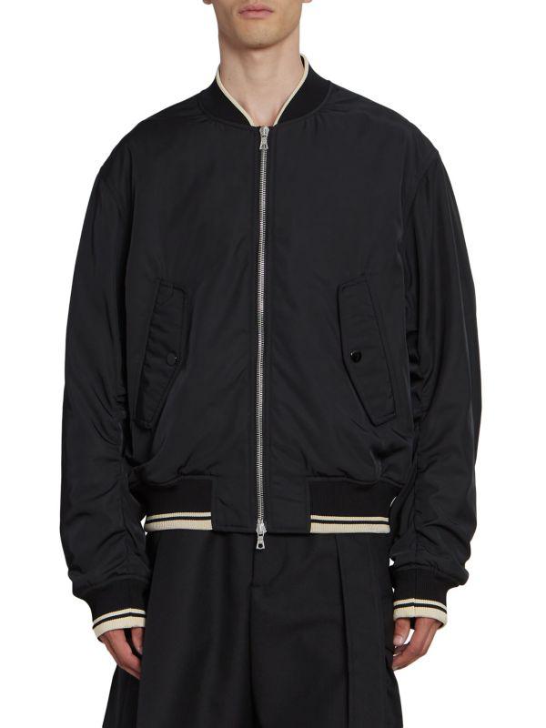 ジャケット・アウター DRIES VAN NOTEN VELLOW ZIP BOMBER JACKET Vellow Jacket in Black – SVRN