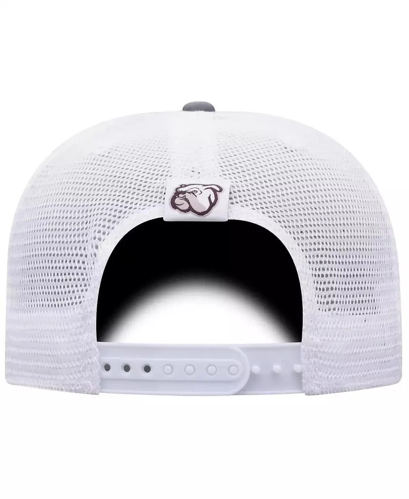 Top of the World Men's Gray/White Mississippi State Bulldogs Victory Baseline Trucker Adjustable Hat 4