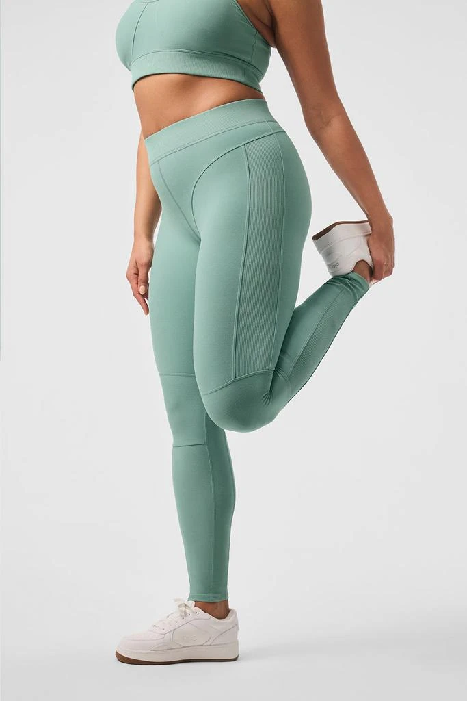 Alo Alosoft High-Waist Head Start Legging - Botanical Green 6