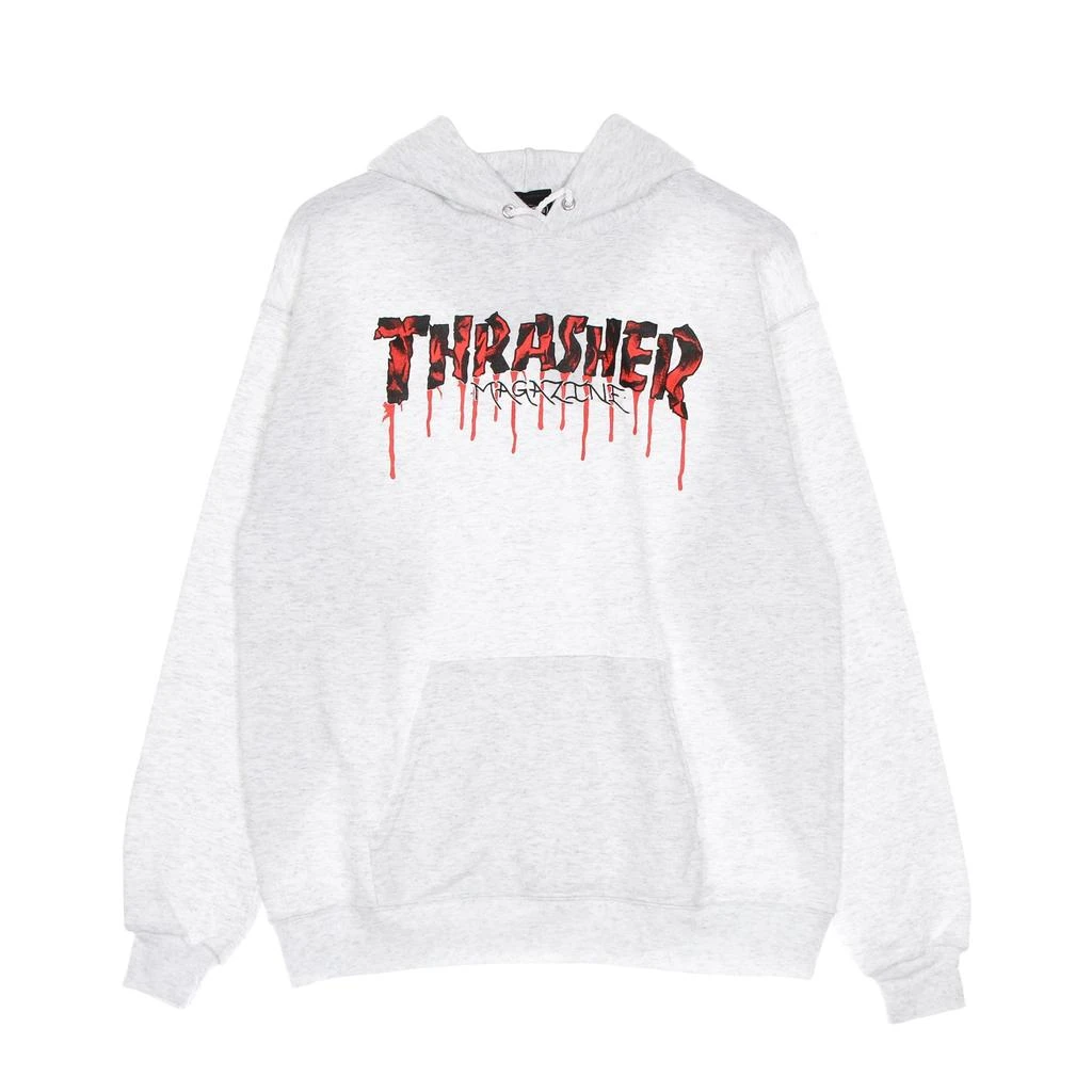 Thrasher Men's Blood Drip Hoodie Light Steel 1