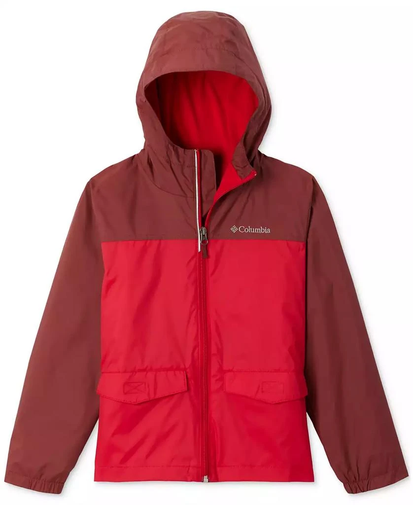 Columbia Big Boys Rain-Zilla Fleece-Lined Full-Zip Hooded Rain Jacket 1