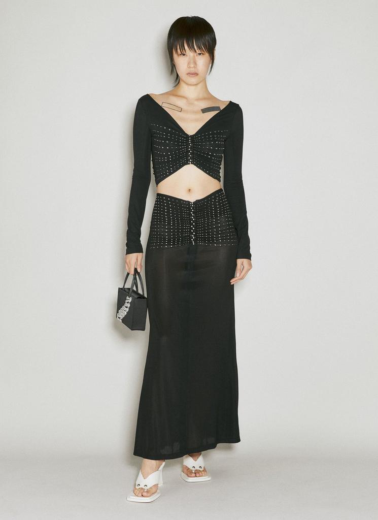 Kara Kara Lattice Midi Shoulder Bag