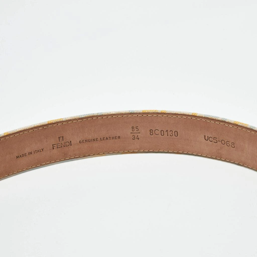 Fendi Fendi Multicolor Zucchino Canvas FF Buckle Belt 85 CM 4
