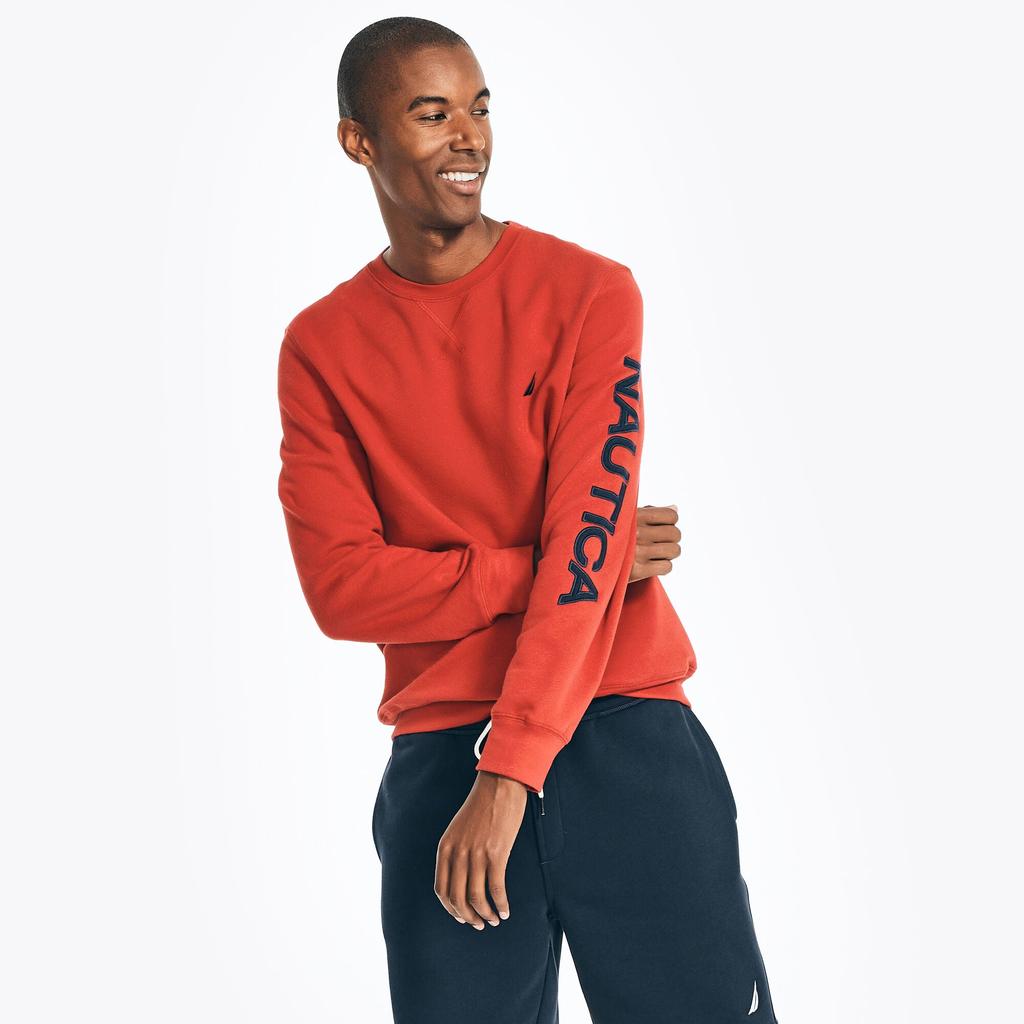 Nautica Nautica Mens Logo Crewneck Sweatshirt