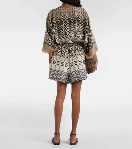 Brunello Cucinelli Printed silk shorts 3