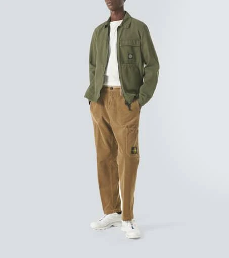 Stone Island Compass cotton corduroy cargo pants 2