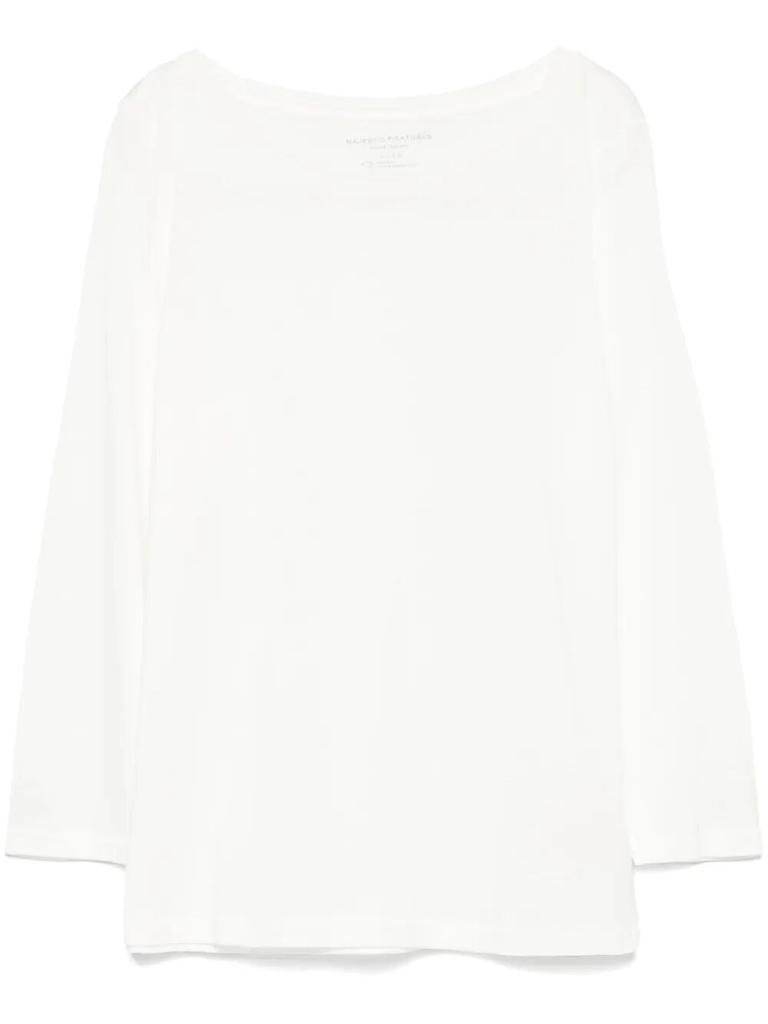 MAJESTIC FILATURES Majestic Filatures Boat-Neck 3/4 Sleeve T-Shirt