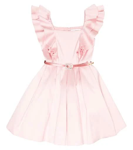 MONNALISA Belted faille dress 1