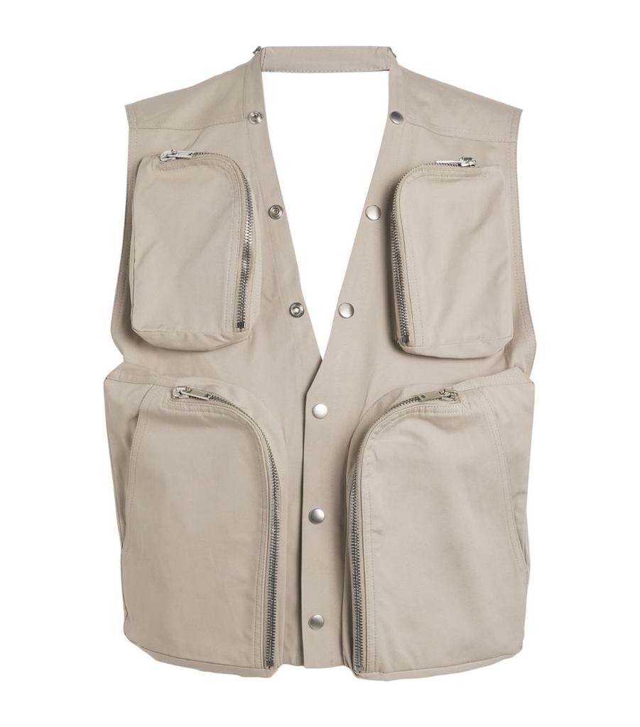 Rick Owens Cotton Cargo Gilet