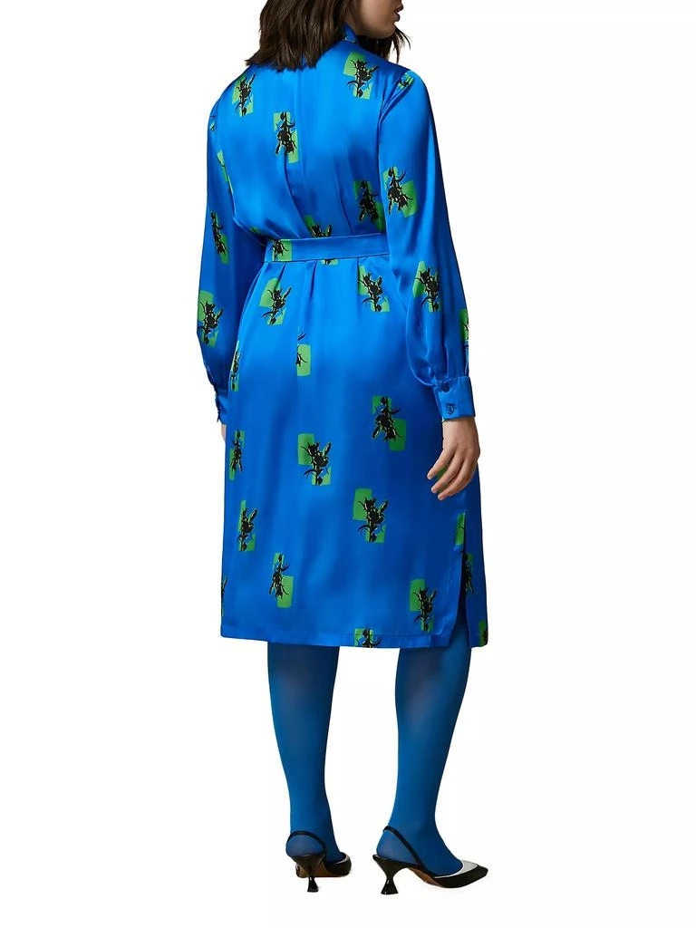 Marina Rinaldi Plus Dravenna Printed Satin Shirtdress 4
