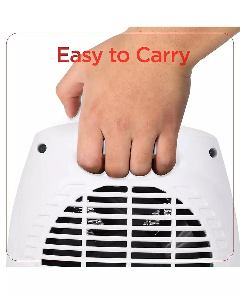 Black & Decker Black and Decker Portable Space Heater, 1500W Small Space Heater with Overheat Protection for Indoor Use, White 3