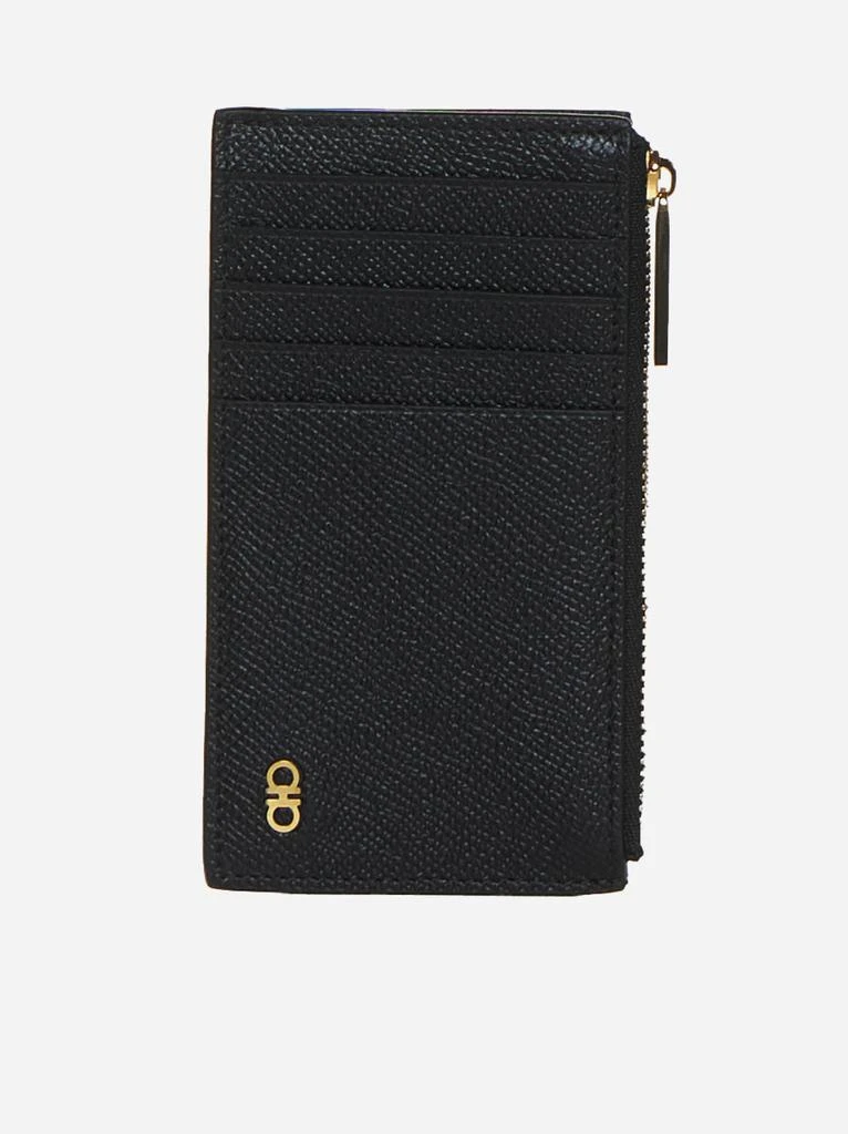 Salvatore Ferragamo Gancini leather card holder 1