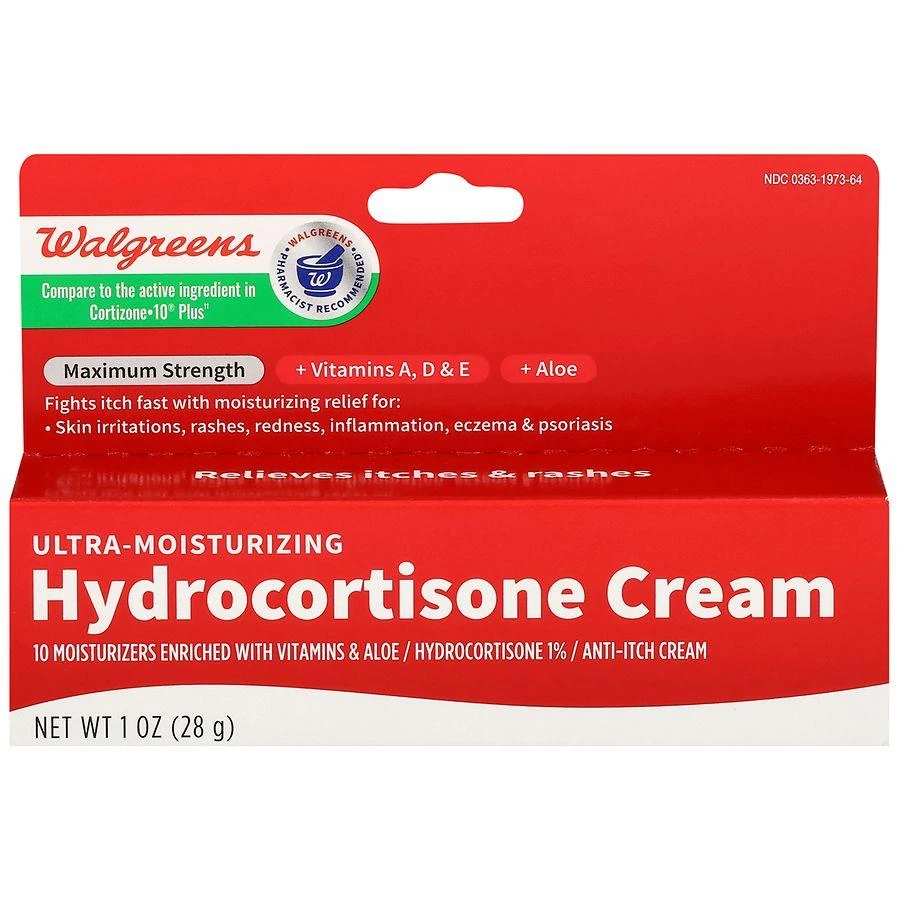 Walgreens Ultra Moisturizing Hydrocortisone 1% Anti-Itch Cream Maximum Strength