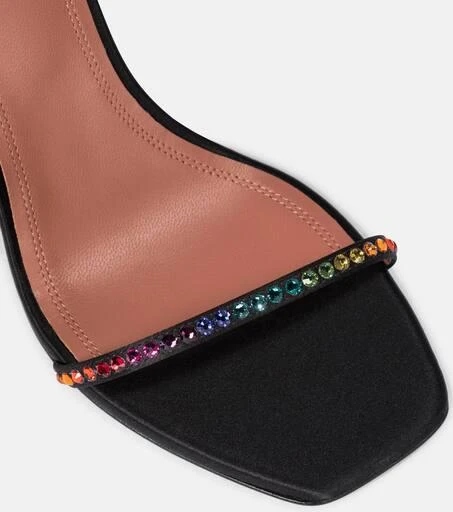 Amina Muaddi x AWGE LSD embellished satin sandals 6
