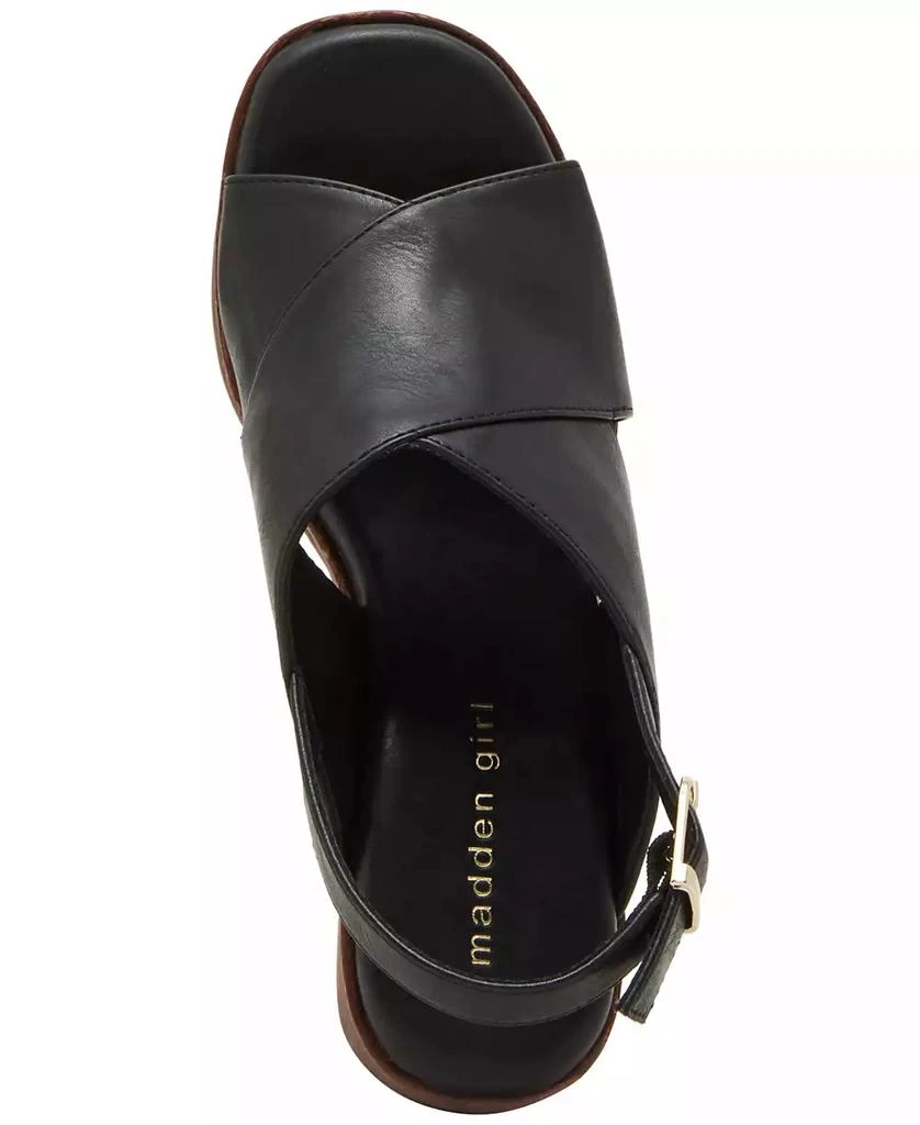Madden Girl Terrific Crisscross Platform Slingback Sandals 4