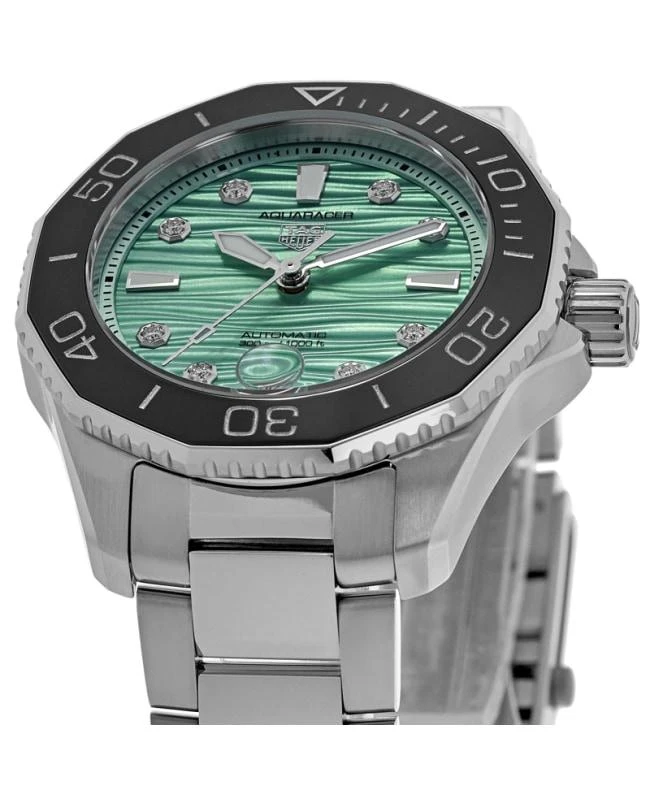 Tag Heuer Tag Heuer Aquaracer Professional 300 Green Diamond Dial Women's Watch WBP231K.BA0618 2