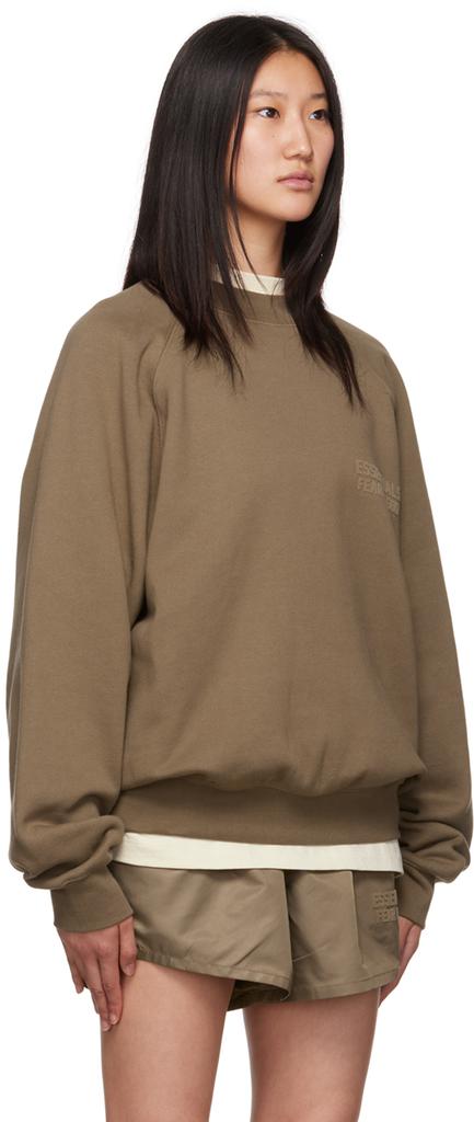 Essentials Brown Crewneck Sweatshirt