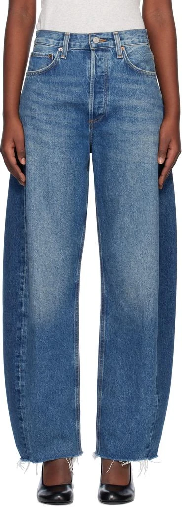 AGOLDE Blue Luna High Rise Pieced Taper Jeans 1