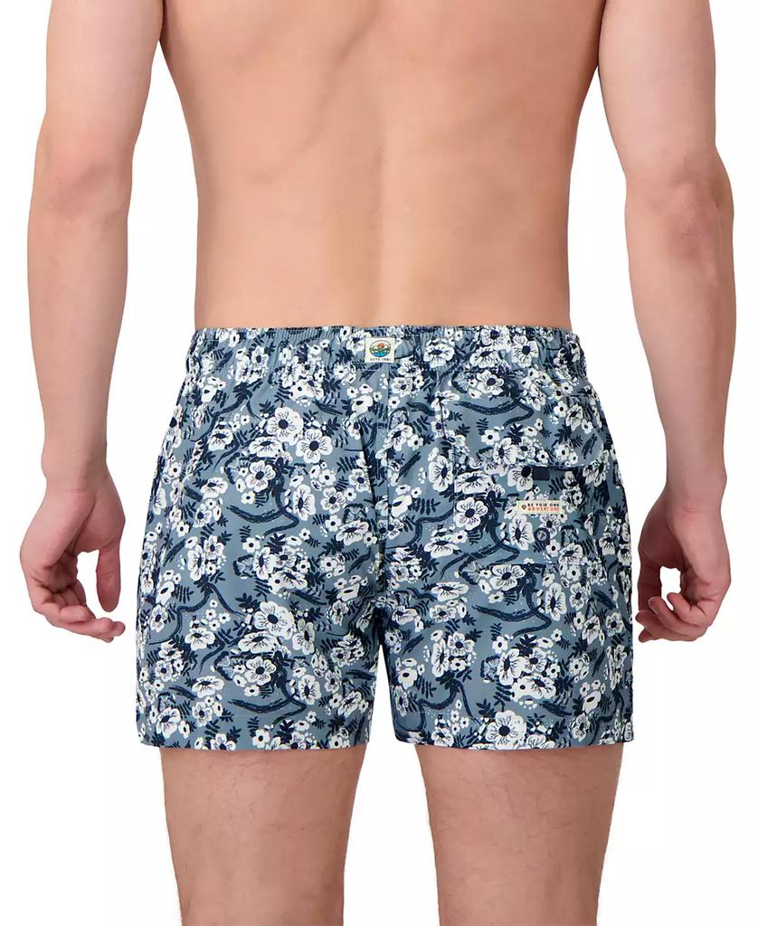 Sunset and Vines Men's Floral Woven Swim Trunks