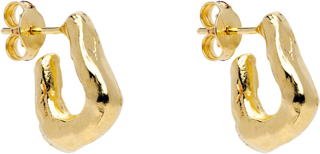 Alighieri Gold 'The Mini Link of Wanderlust Hoops' Earrings