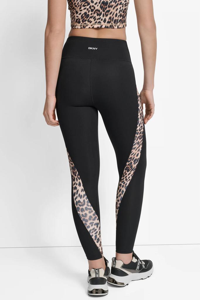 DKNY SUPER HIGH WAIST FULL LENGTH PRINT BLOCK LEGGING