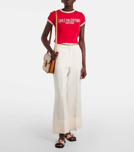 Valentino Viva Superstar leather-trimmed slides 3