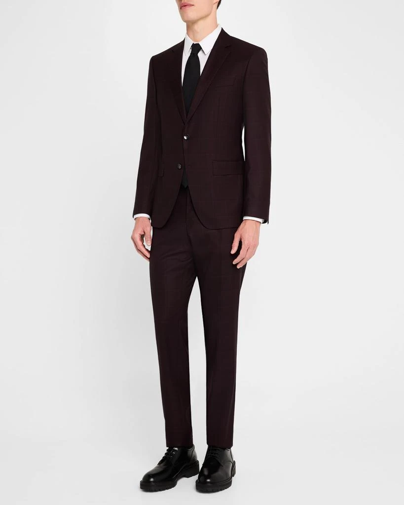 Hugo Boss Men's Huge Wool Check Slim-Fit Suit 2