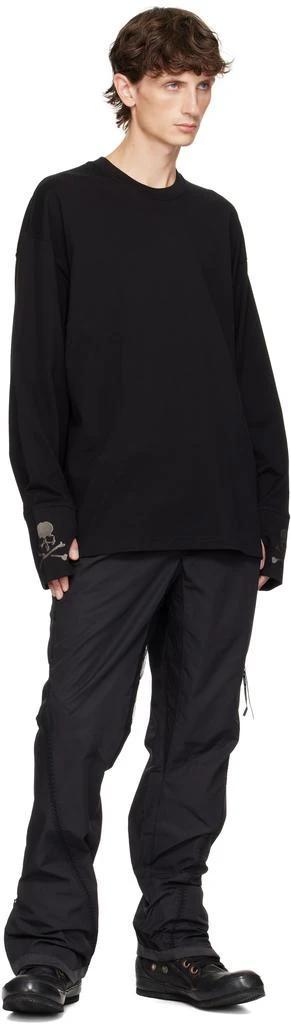 mastermind JAPAN Black Boxy Fit Thumbhole Long Sleeve T-shirt 4