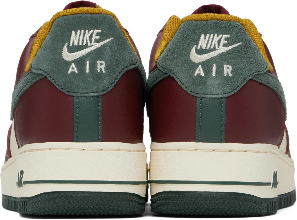 NIKE Off-White & Burgundy Air Force 1 '07 LV8 Sneakers 2