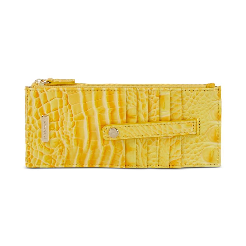 Brahmin Credit Card Melbourne Embossed Leather Wallet