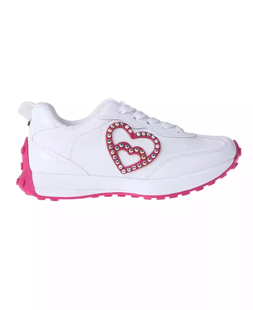 Bebe Little and Big Girls Embellished Heart Patch Jogger Sneaker 2