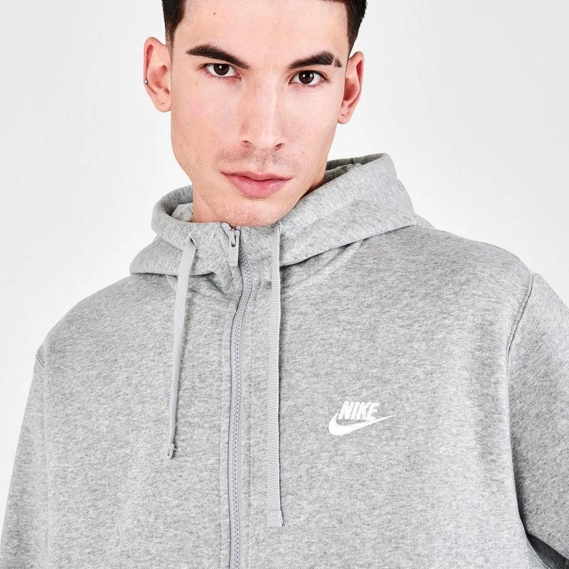 NIKE Men's Nike Sportswear Club Fleece Full-Zip Hoodie 5