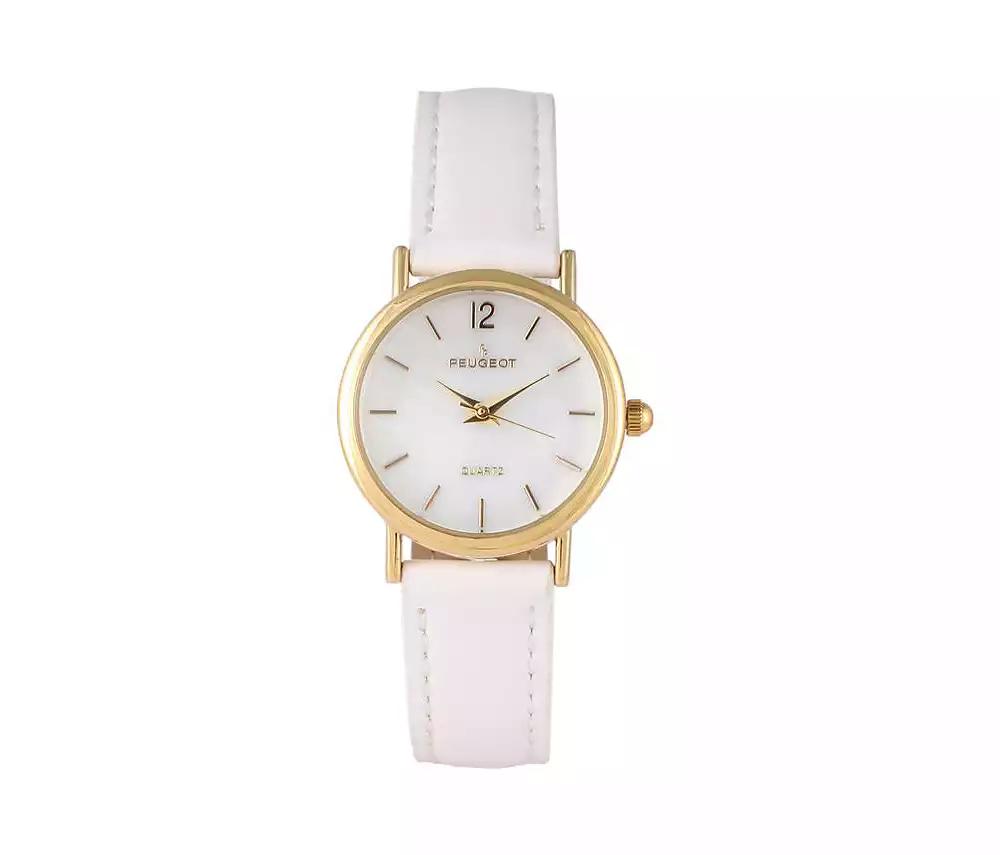 Peugeot Women's Classic 24mm White Watch With Easy to Read Numerals