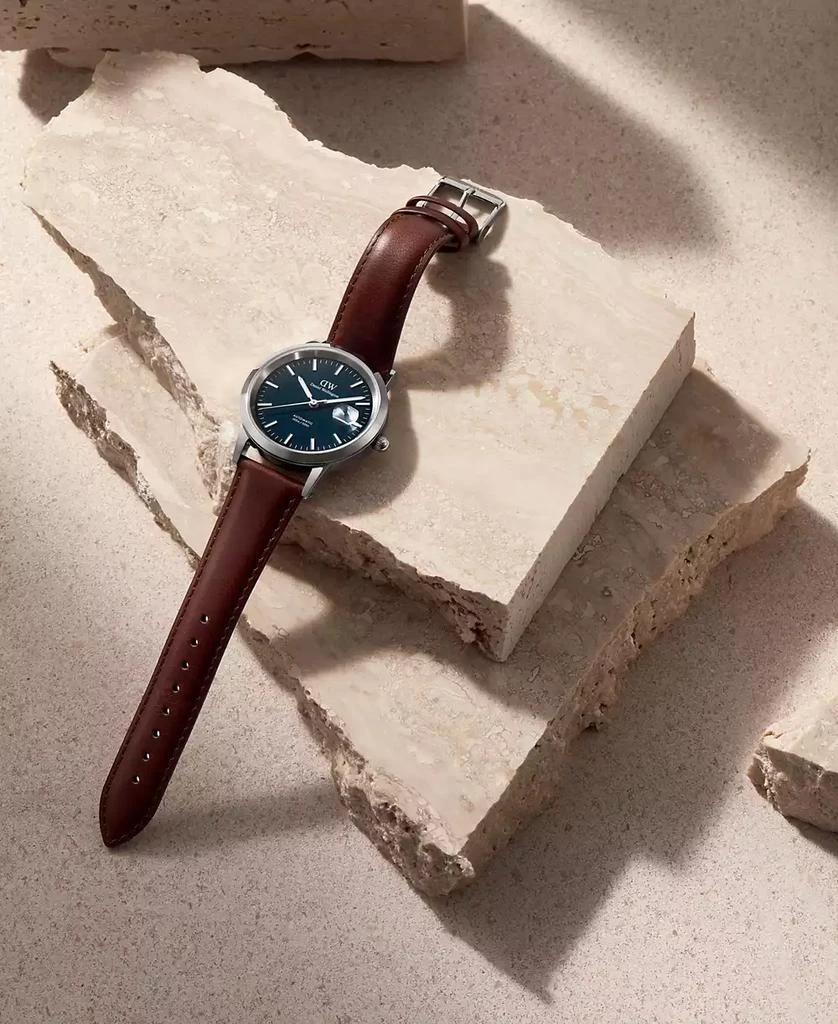 Daniel Wellington Men's Automatic Brown Leather Watch, 40mm 7