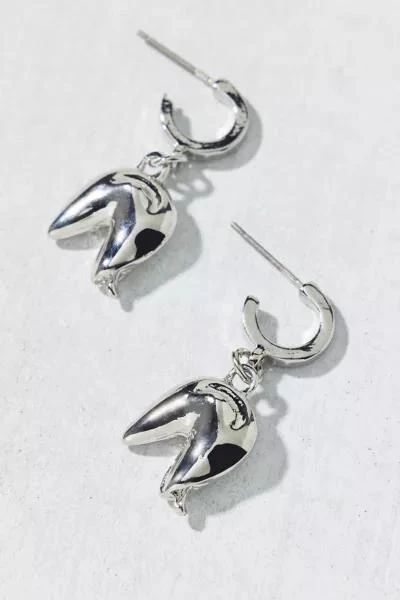 Urban Outfitters Fortune Cookie Charm Hoop Earring 3