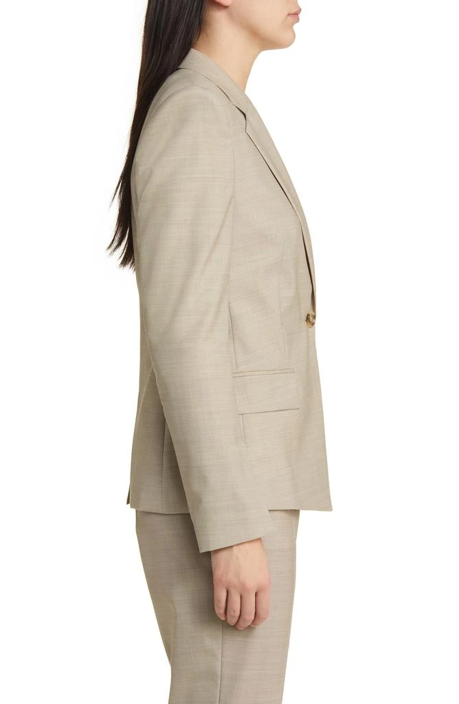 Hugo Boss Janeri Virgin Wool One-Button Blazer 3