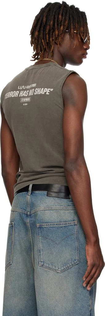 LU'U DAN Gray Sleeveless T-shirt 3