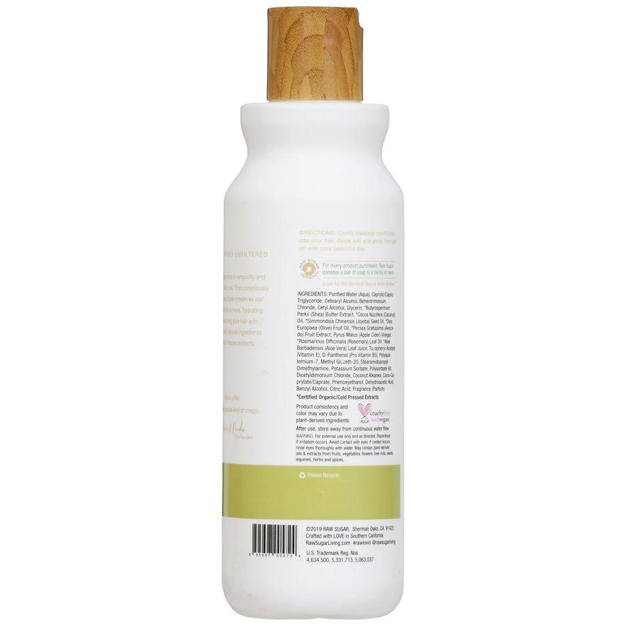 Raw Sugar The Truly Unruly Conditioner Avocado + Apple Cider Vinegar + Rosemary Oil 5