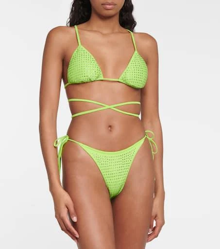 Self Portrait Embellished bikini top 2