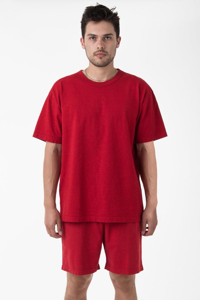 Los Angeles Apparel 1203GD - Short Sleeve Binding Garment Dye T-Shirt