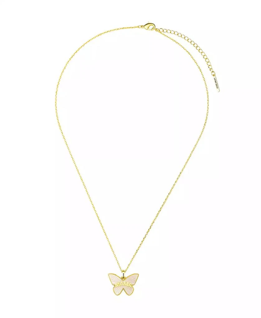Unwritten Mother of Pearl Butterfly Mama Necklace 2