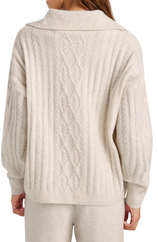 Splendid Stassi Cable Polo Sweater