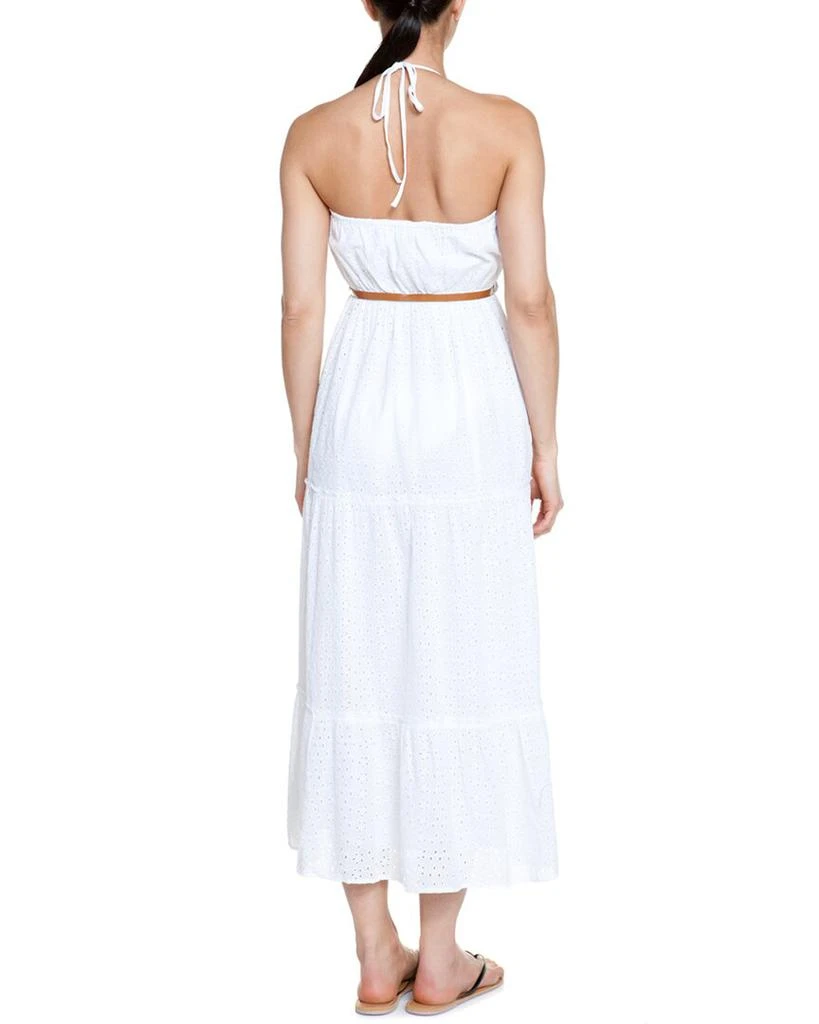 MELISSA ODABASH Fru White Strapless Eyelet Maxi Dress 2