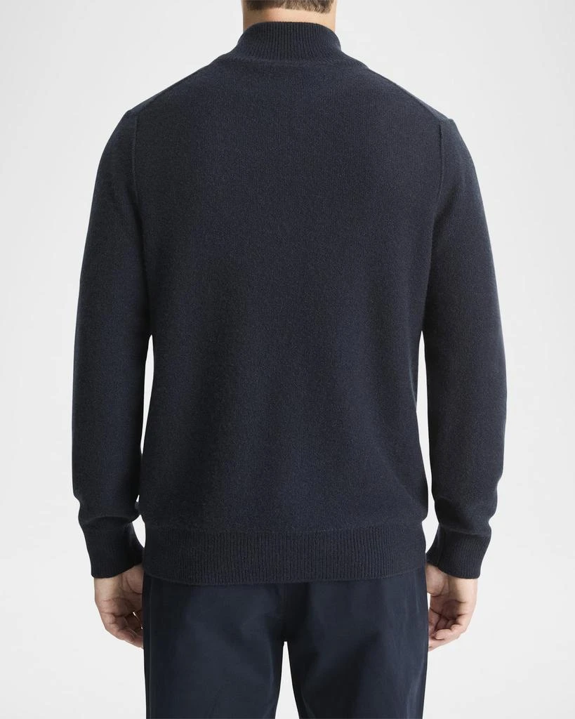 Vince Men's Boiled Cashmere-Blend Zip Sweater 3