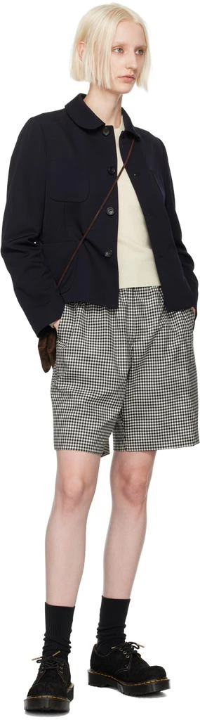 Comme des Garcons Black & White Gingham Check Shorts 4