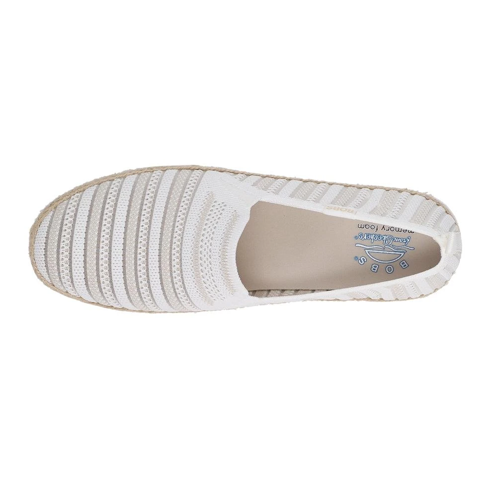 SKECHERS Bobs Flexpadrille Striped Cut Outs Slip On Flats 4