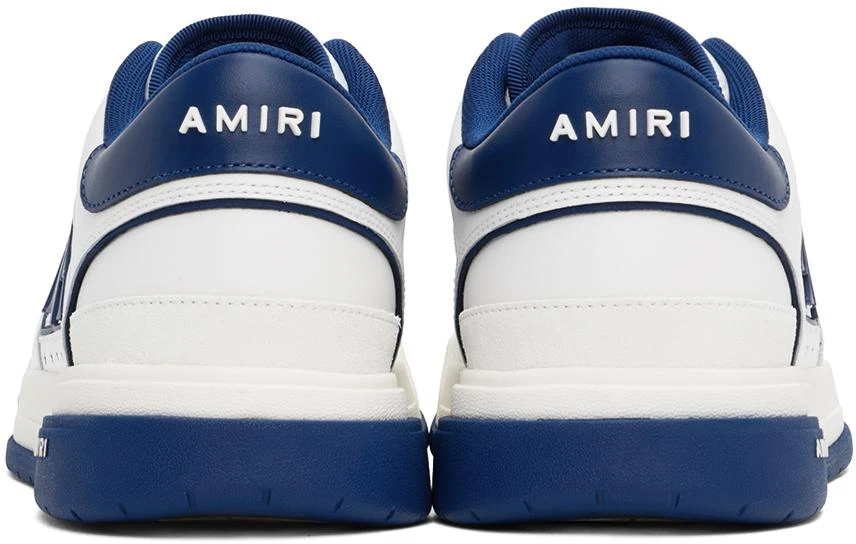 AMIRI White & Blue Classic Low Sneakers 2